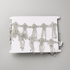Bowknot Crystal Glass Rhinestone Cup Chains&nbsp;DIY-WH20032-48P-01