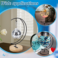 Iron with Wood Display Stands&nbsp;ODIS-WH0080-28A