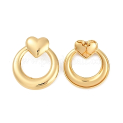 304 Stainless Steel Heart Stud Earrings for Women&nbsp;EJEW-Z068-20G