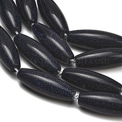 Synthetic Blue Goldstone Beads Strands&nbsp;G-L654-G21-01A