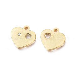 Ion Plating(IP) 304 Stainless Steel Charms&nbsp;STAS-L245-001G