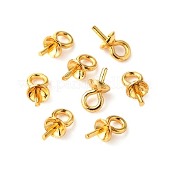 PVD Vacuum Plating 304 Stainless Steel Cup Pearl Peg Bails Pin Pendants&nbsp;STAS-I120-56-G