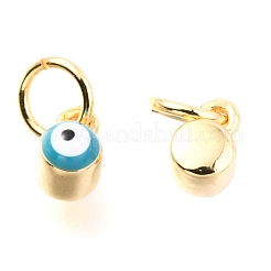 Brass Enamel Pendants&nbsp;KK-Y001-02C-G