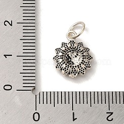 925 Sterling Silver Sunflower Charms&nbsp;STER-K180-03AS