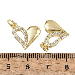 Brass Micro Pave Cubic Zirconia Pendants&nbsp;ZIRC-I367-11G-07