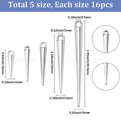 80Pcs 5 Styles Alloy Pendants&nbsp;FIND-SC0023-56