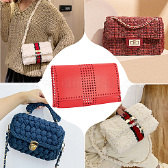 DIY PU Imitation Leather Bag Knitting Set for Purse Making&nbsp;PURS-WH0005-01E