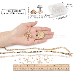 3 Strands 3 Colors  Electroplate Glass Beads Strands&nbsp;EGLA-YW0005-06A