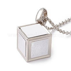 Sublimation Blank Aluminum Pendant Necklace&nbsp;NJEW-E020-04P
