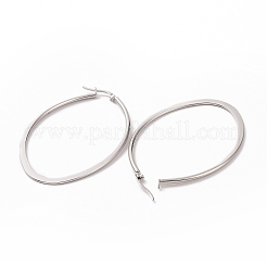 Tarnish Resistant 304 Stainless Steel Hoop Earring&nbsp;EJEW-P066-42P