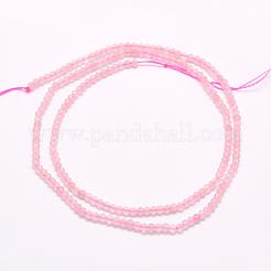 Natural Madagascar Rose Quartz Beads Strands&nbsp;G-F509-28-2mm