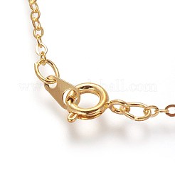 Brass Cable Chain Necklaces&nbsp;SW028-G-NF