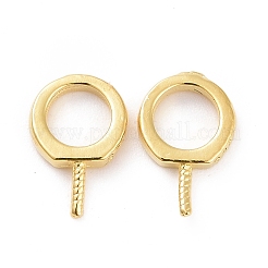 925 Sterling Silver Screw Eye Peg Bails&nbsp;X-STER-D035-42G