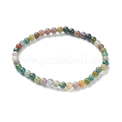Natural Indian Agate Beaded Stretch Bracelets&nbsp;BJEW-D446-A-46