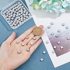 2 Strands Grade A Electroplate Non-magnetic Synthetic Hematite Cross Beads Strands&nbsp;G-DC0001-32