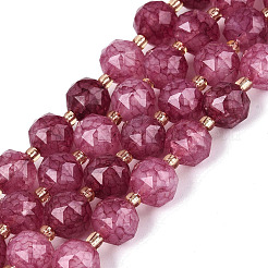Ombre Effect Dyed Transparent Crackle Glass Beads Strands&nbsp;GLAA-Q111-10MM-04