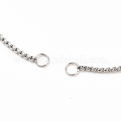 Tarnish Resistant 304 Stainless Steel Box Chains/Venice Chains Bracelets Making&nbsp;AJEW-JB00783-01