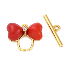 Resin Toggle Clasps&nbsp;KK-P291-01G