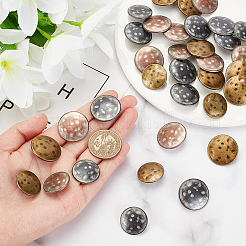 36Pcs 6 Styles 1-Hole Zinc Alloy Shank Buttons&nbsp;BUTT-OC0001-38