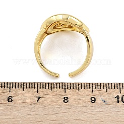 Brass Cuff Rings&nbsp;RJEW-D333-02G