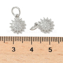 Brass Micro Pave Cubic Zirconia Pendants&nbsp;KK-D386-16P-02