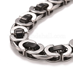 201 Stainless Steel Byzantine Chain Bracelets&nbsp;STAS-E160-06EBP