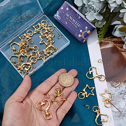 20 Sets 2 Styles Alloy Swivel Clasps&nbsp;FIND-SC0021-37