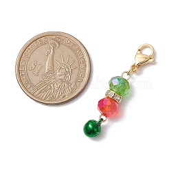 3Pcs Glass Beads Pendant Decorations&nbsp;HJEW-JM02532