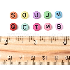 450Pcs 10 Styles Opaque Acrylic Beads&nbsp;OACR-FS0004-02