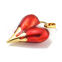 Rack Plating Brass With Enamel Pendants&nbsp;KK-I718-05G