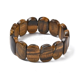 Natural Tiger Eye Beads Stretch Bracelets for Women Men&nbsp;BJEW-I323-02E