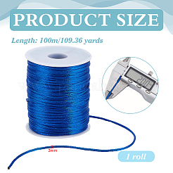 Round Polyester Cords Macrame Thread&nbsp;OCOR-WH0105-038C