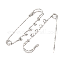 304 Stainless Steel Safety Pins Brooch Findings&nbsp;STAS-C181-01F-P