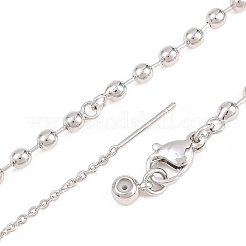 3MM Brass Ball Chain Bracelet Making&nbsp;KK-D238-03P-02