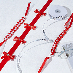 DIY Polyester Ribbon & Braided Bracelets Making Kits&nbsp;DIY-GA0007-96A