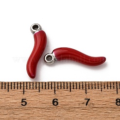 304 Stainless Steel Enamel Pendants&nbsp;LS-STAS-P406-19B-P