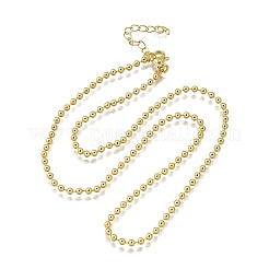 Brass Ball Chain Necklaces&nbsp;NJEW-M108-13G