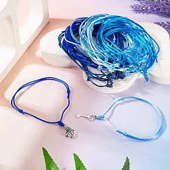 50Pcs 5 Colors Adjustable Nylon Cord Bracelet Making&nbsp;BJEW-TA00670