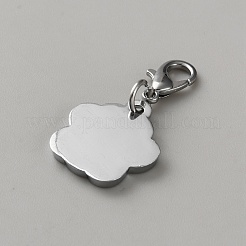 Zinc Alloy Enamel Glitter Powder Pendant Decoration&nbsp;HJEW-WH0001-14P-02