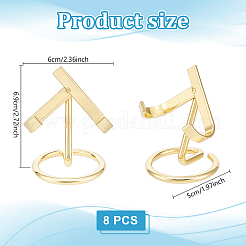 8Pcs Iron Crystal Mineral Display Holder&nbsp;ODIS-TW0001-01