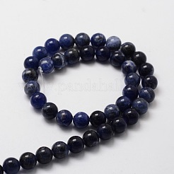 Natural Sodalite Round Beads Strands&nbsp;G-E329-6mm-39