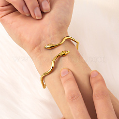 Snake 304 Stainless Steel Cuff Bangles&nbsp;FS-WGA46EE-01
