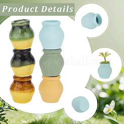 Porcelain Vase Miniature Flowerpot Ornaments&nbsp;AJEW-GF0014-03