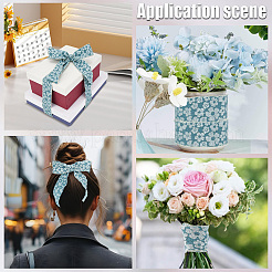 Flower Polyester Ribbons&nbsp;SRIB-WH20020-053B-01