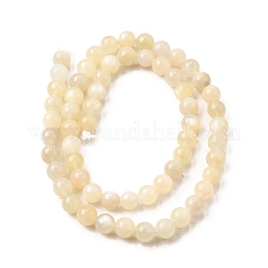 Natural White Moonstone Beads Strands&nbsp;LS-G-P342-02A-6mm-AB-01