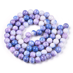 Ombre Effect Dyed Crackle Glass Beads&nbsp;X1-GLAA-T031-10mm-01T