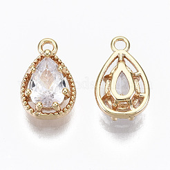 Brass Micro Cubic Zirconia Charms&nbsp;KK-N231-176-NF