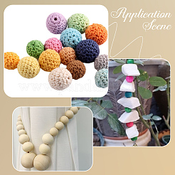 110Pcs Wooden Round Ball&nbsp;WOOD-PA0001-85