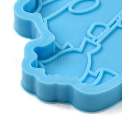 Halloween Gnome/Dwarf DIY Pendant Silicone Molds&nbsp;X-DIY-F142-01