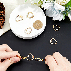 6Pcs Brass Screw Carabiner Lock Charms&nbsp;KK-HS0001-38